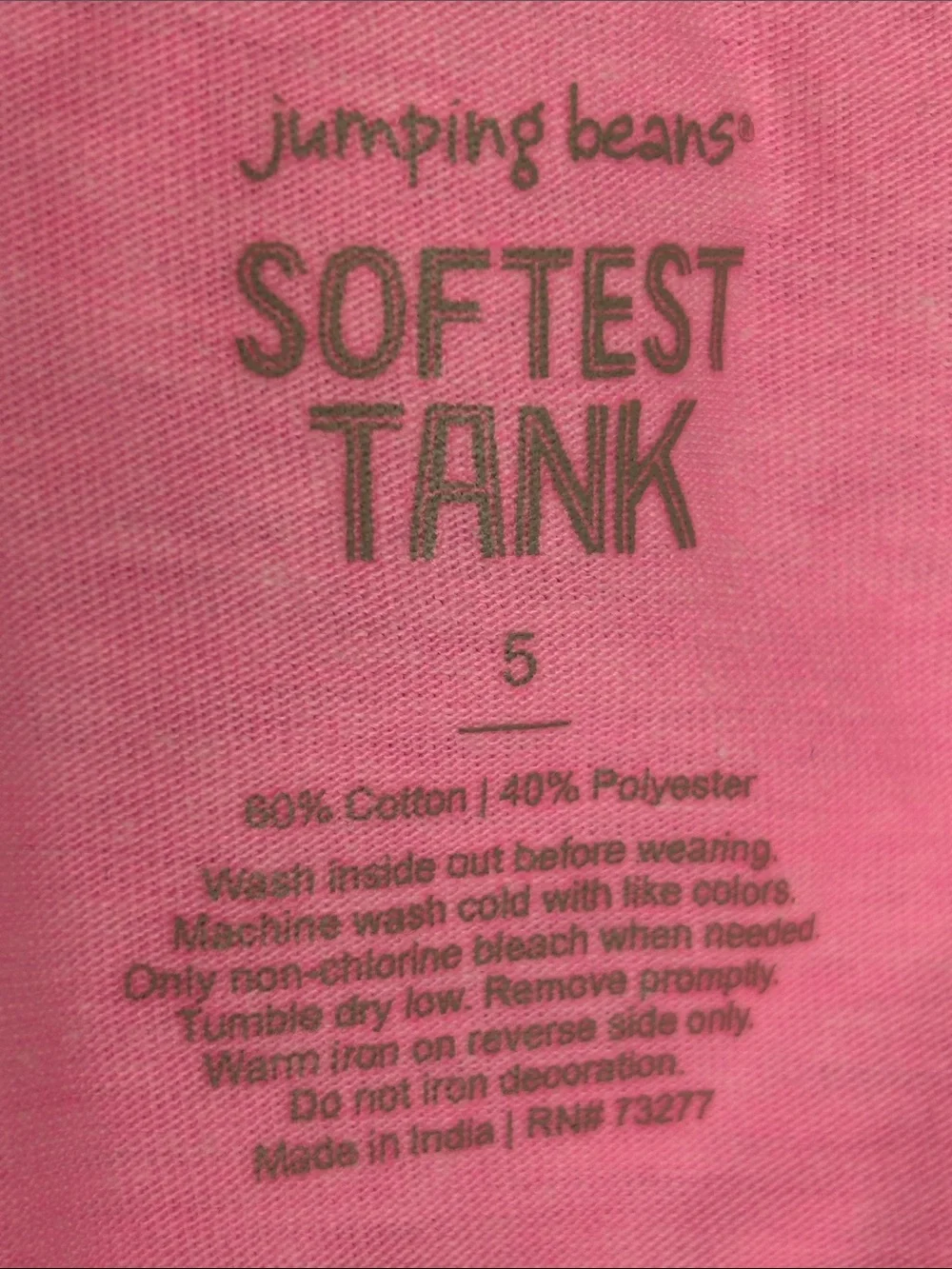 jumping beans Pink Flamingo Twist knot Front Tank Top